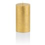 Candela festiva MATHILDA, oro, 12cm, Ø5,8cm, 45h - Prodotto in Germania