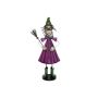 Decorazione di Halloween piccola strega MYSTERY con scopa, cappello, 100cm