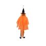 Decorazione di Halloween fantasma JEGOR con cappello da strega, LED, arancione, 150cm