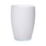 Vaso a sfera in vetro HENRY, bianco, 20 cm, Ø14 cm