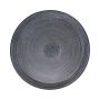 Piatto rotondo SOLANYI di metallo, con motivo, nero, Ø63,5 cm