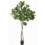 Ficus lyrata artificiale HARVEY, tronchi naturali, verde, 190cm