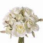 Bouquet di rose artificiali ROSILA, bianco, 20cm, Ø15cm