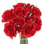 Bouquet di rose artificiali ROSILA, rosso, 25cm, Ø20cm