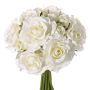 Bouquet di rose artificiali ROSILA, bianco, 25cm, Ø20cm