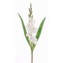 Gladiolo artificiale ELEA, bianco, 80cm, Ø7-9cm