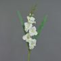 Gladiolo artificiale ELEA, bianco, 85cm, Ø3-10cm
