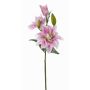 Giglio artificiale ISALIE, rosa-bianco, 80cm, Ø15cm