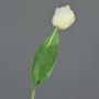 Tulipano artificiale ROMANA, bianco, 45cm, Ø6cm