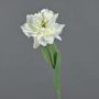 Tulipano pappagallo artificiale STEFANIE, bianco-verde, 65cm, Ø7cm