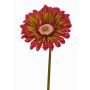 Gerbera artificiale ANNEMARIE, rosso-verde, 50cm, Ø10cm