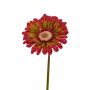 Gerbera artificiale ANNEMARIE, rosso-verde, 50cm, Ø10cm
