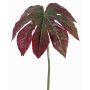 Foglia di aralia artificiale IMANA, rosso-verde, 80cm