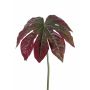 Foglia di aralia artificiale IMANA, rosso-verde, 80cm