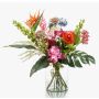 Mazzo di fiori artificiale FEME, rosso-viola, 65cm, Ø40cm