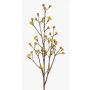 Ramo d'acero artificiale LIUVA con fiori, giallo, 110cm