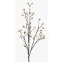 Ramo d'acero artificiale LIUVA con fiori, crema, 110cm