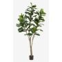 Ficus lyrata artificiale ENRIKO, tronco artificiale, verde, 210cm