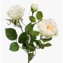 Ramo artificiale di rose CALISTA, crema, 60cm