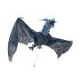Drago per decorazione di Halloween MONZA con funzione movimento-suono, LED, 120cm