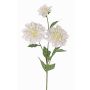 Dahlia artificiale ANJULIKA, bianco, 75cm, Ø6-12cm