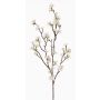 Ramo finto di ciliegio in fiore ARIELLE con fiori, bianco, 95cm