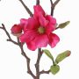 Magnolia artificiale MARGA, fucsia, 80cm, Ø7-8cm