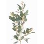 Ramo di eucalipto artificiale COBAR con fiori, zona trasversale, verde, 65cm, Ø1,5cm
