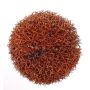Sfera di cannuccia di palude artificiale ARKO, con brillantini, arancione, 15cm