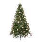Albero artificiale abete APALMO, LED, rosa-crema, 150 cm