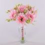 Mazzo di fiori artificiali Gerbera TEMBAR, rosa, 30 cm, Ø 22 cm