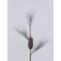 Ramo di pino artificiale LAIDYS con pigne, argento, 80cm