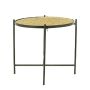 Tavolino rotondo industriale AMARACHI, marrone-nero, 62 cm, Ø 43 cm