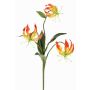 Fiore decorativo Gloriosa XELA, arancione-giallo, 50cm, Ø4-7cm