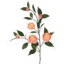 Ramo di camelia artificiale YARINA con fiori, rosa-crema, 75cm