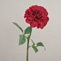 Dalia artificiale TINKALA, rossa, 60 cm, Ø 11 cm