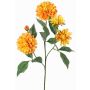 Ramo decorativo dalia artificiale QUINKA, giallo-arancio, 70 cm