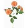 Ramo decorativo dalia artificiale QUINKA, pesca, 70 cm