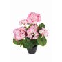 Geranio artificiale ELISABETTA in vaso decorativo, rosa-fucsia, 35 cm