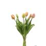 Mazzo di tulipani artificiali misti LONA, rosa-pesca-giallo, 40 cm