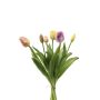 Mazzo di tulipani artificiali Mix LONA, giallo-rosa-lilla, 40 cm