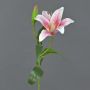 Fiore artificiale giglio tigrato MIXLON, rosa chiaro-bianco, 55 cm
