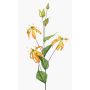 Ramo artificiale di gloriosa KEXROL, giallo-arancione, 105 cm
