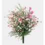 Fiore artificiale Gypsofilia cespuglio JARMIN su bastoncino, crossdoor, rosa-rosa, 45 cm