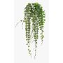 Pianta artificiale pendente pioggia d'argento KEMMO su bastoncino, fiori, crossdoor, crema, 60 cm