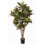 Croton artificiale SHAULA, tronco naturale, verde-rosso, 150cm