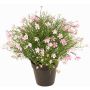 Fiore decorativo Impatiens GISINDA in vaso decorativo, rosa-crema, 40cm