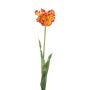 Tulipano a pappagallo decorativo LUNIA, arancione-giallo, 70 cm