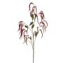 Ramo artificiale di amaranto PIATRA con fiori, rosso, 100 cm