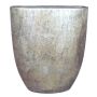 Vaso da fiori in ceramica AGAPE ovale con grano, oro, 51x17x57cm